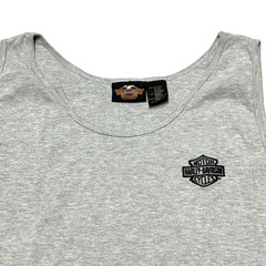 Harley Davidson Motorcycle Tank Top Mens XL Gray Sleeveless Biker Cotton Rayon