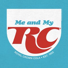 RC Cola Me and My RC Royal Crown Soda Mens T Shirt Aqua Blue