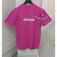 CHAMPION LIFE FLOSS STITCH C LOGO HERITAGE TEE SHIRT PEONY PINK MENS SIZE LARGE