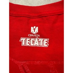 Tecate Cerveza Beer Promo T-Shirt Red Gold Foil Eagle Graphic Mens XXL Party