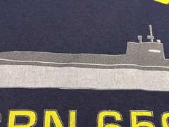 USS Will Rogers SSBN 659 USA Navy Submarine Medium Blue T Shirt