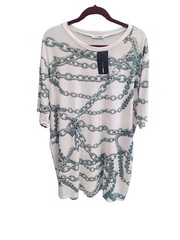 Fashion Nova Shirt 3XL XXL ‘Locked In You Embrace’ Tunic Chain Tee Tshirt
