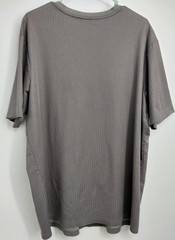 Croft & Barrow Mens Gray Easy Care Crew Ribbed Short Sleeve T-Shirt Size XXB