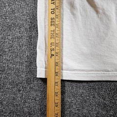 Vintage Mecca Apparel Shirt Mens Medium White Honorable Life Tonal Graphic Y2K
