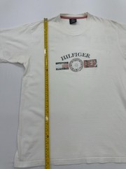 Tommy Hilfiger Men’s T-Shirt White Graphic Logo Size L Regular