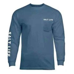 Salt Life Men’s Aquatic Journey Fade Graphic Long-Sleeve T-Shirt Coastal Blue S