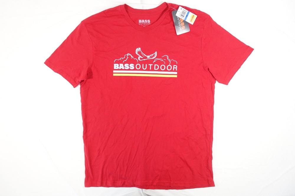BASS OUTDOOR RED XL FLYING EAGLE ART TEE TSHIRT MENS NWT NEW