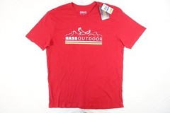 BASS OUTDOOR RED XL FLYING EAGLE ART TEE TSHIRT MENS NWT NEW