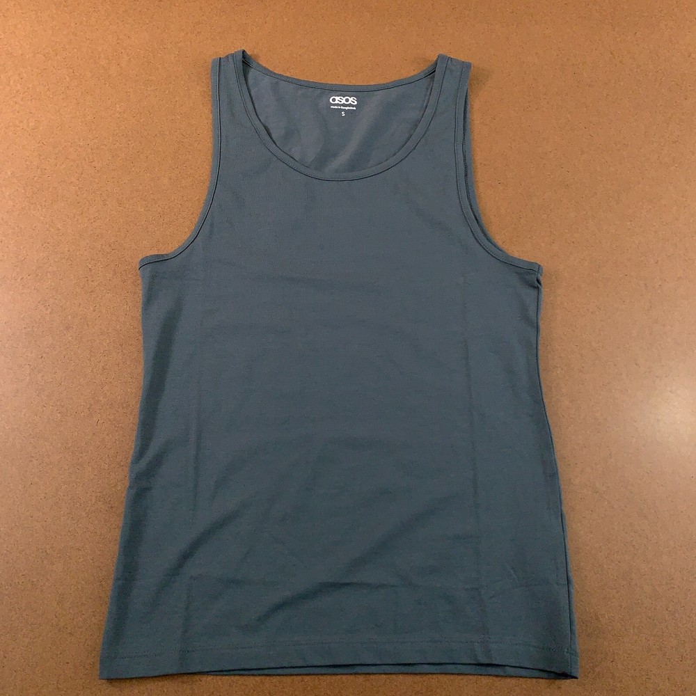 ASOS Mens Size Small Gray Scoop Neck Tank Top New