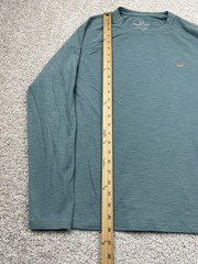 Marine Layer The Air Tee Men Medium Blue Teal Light Weight Crew Neck Pullover