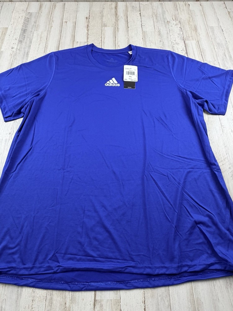 Adidas Men’s Creator Short Sleeve TShirt Blue EK0088 Size XXL 2XL NWT Fast Ship