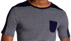 Slate & Stone Stripe Colorblock Tee Navy/Grey XL NWT $88