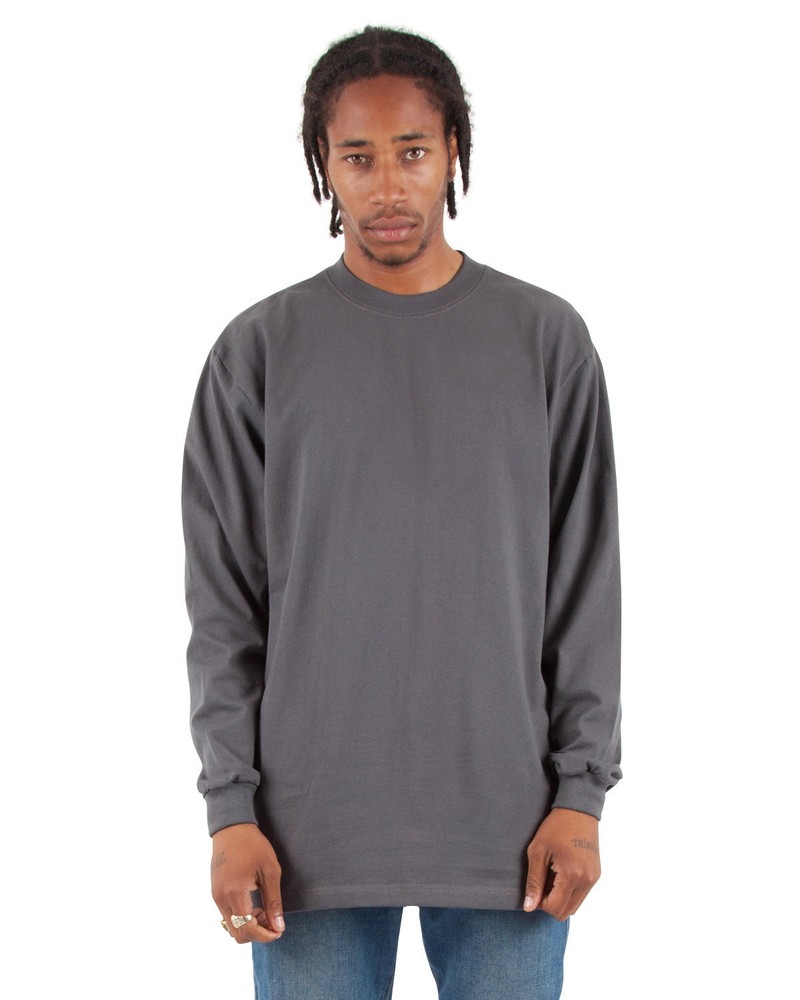 5 Pack Of Shaka Wear Adult Max Heavyweight Long Sleeve Stylish T Shirt SHMHLS