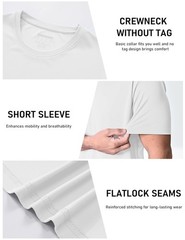 3 Pack Sun Shirts for Men Short Sleeve UPF 50+ Dry Fit Running Gym Hiking Wor…