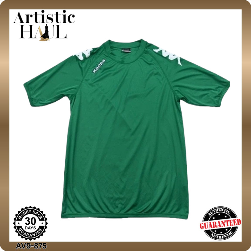 Kappa Green T-Shirt XL Mens Sports Crew Neck Short Sleeve