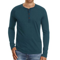 Zonbailon men’s T-shirt solid color crew neck breathable base shirt long sleeve