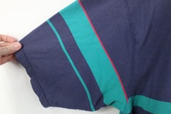Vintage 90s Streetwear Mens Large Distressed Striped Color Block Knit T-Shirt