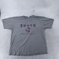 Vtg Toms River New Jersey South Weight Training Shirt XL Heather Gray Tee Gym