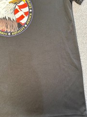 Land of the Free Home of the Brave T-shirt 1 Black Large