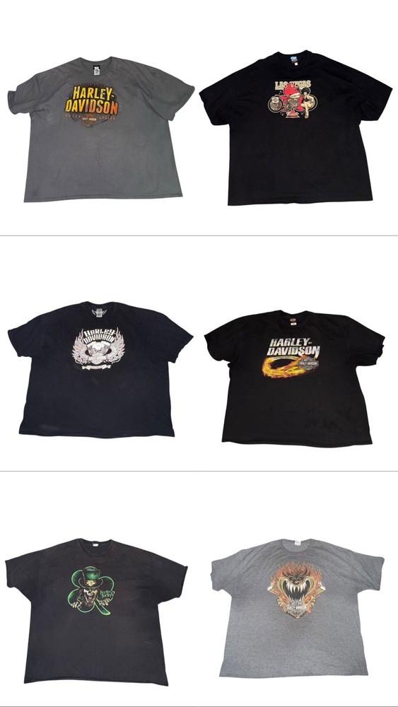 Harley Davidson Biker T Shirts Authentic 90s 2000s 4X 5X WCC 12 Pc Lot!