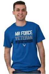 US Air Force Veteran Service Before Self Womens or Mens Crewneck T Shirt Tee