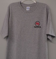 Toyota Old Logo Embroidered Adult T-Shirt S-6XL, LT-4XLT New
