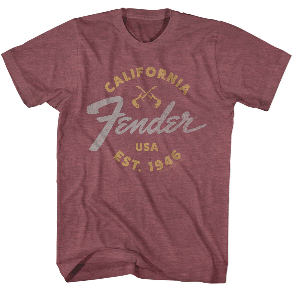 Fender Guitar California USA Est 1946 Men’s T Shirt