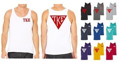 Tau Kappa Epsilon Fraternity Bella+Canvas Tank Top TKE Triangle Shirt – NEW