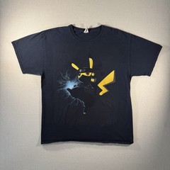 Pikachu Naruto T-Shirt Vintage Men’s Size L Fruit Of The Loom Y2K 2000s