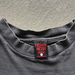 Vintage 90s Fashion Victim Vampire Shirt Size XL Faded Black 1994 Tim Bradstreet
