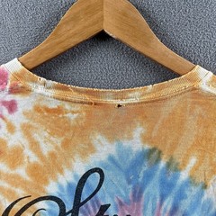 Vintage Stussy Shirt Mens XL Tie Dye Distressed Y2K Surf World Tour City Tee
