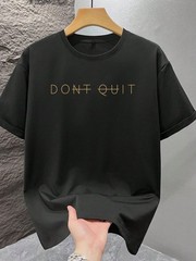 Don’t Quit Tee 180g Cotton Vintage Street Unisex Summer
