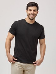 NEW Men’s Fresh Clean Threads All Black Crew 6-Pack – Regular FIT-SHIPS FREE!