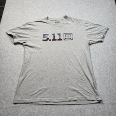 5.11 Tactical Shirt Mens Medium Gray Logo Graphic