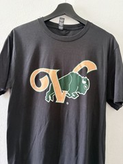 District Perfect Tri Tee Men’s Medium Black Graphic T-Shirt Buffalo GV Logo