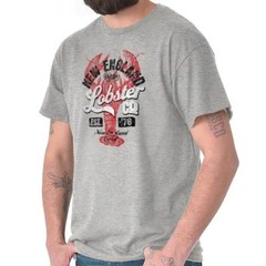 New England Lobster Maine ME Seafood Souvenir Womens or Mens Crewneck T Shirt Te