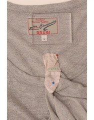 Brugi Mens Vest Top Large Grey Cotton AL10