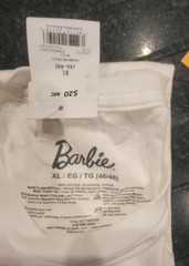 NEW Barbie White Fashionistas Rainbow t-shirt Men’s size XL Extra Large UniSex