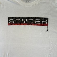 Spyder Mens Large Graphic T Shirt White Logo Outdoor Summer Athletic NWT