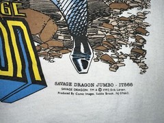 Vintage 1992 Savage Dragon T-Shirt XL Comic Images Erik Larsen 90s Vtg Rare !!