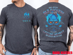 GEN X 100% Bitter Old F*cker Club 2 Sided T-Shirt