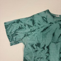 Green Tie Dye T Shirt Mens XL Grunge Distressed Blank Vintage Style Festival Tee