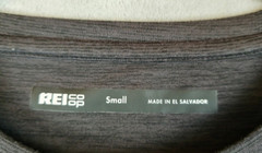 REI Co Op T Shirt Small Dark Gray Base Layer Long Sleeve Stretch Outdoor Hiking