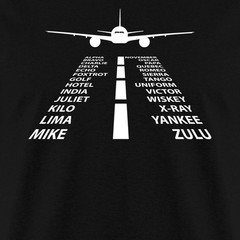 Phonetic Alphabet Pilot Airplane Men’s T-Shirt