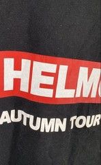 Helmut Lang Autumn Tour 2018 Graphic T-Shirt Black Cotton Sz M