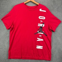 Jordan Mens XXL Red Graphic Jumpman Logo Short Sleeve T-Shirt