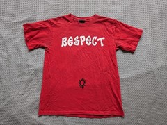 Vintage B.U.M Respect Shirt Mens Medium Red Dragon Single Stitch 1998 90s Y2K