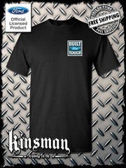 Built FORD Tough Logo T-Shirt -Licensed Authentic F-150 Truck Mustang Left Chest