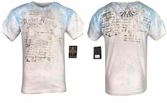 ARCHAIC by AFFLICTION Men’s T-Shirt CASCO Eagle White Tattoo Biker S-4XL $40 NW