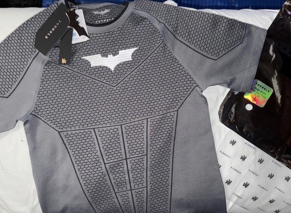 YoungLA Batman Compression Shirt – Grey – Size Large – LIMITED DROP